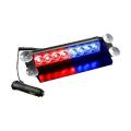 Dashboard 6 LED 15 Flash Modes Car Emergency Light - Red & Blue. 
