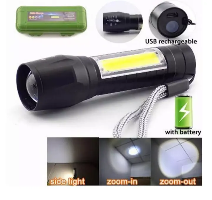 Rechargeable%20Flashlight%20Torch%20LED%20USB%20Portable%20Torches%204%20Modes%20Zoom%20Mini%20Camping%20Lighting%20-%20Image%205