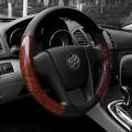 c-BETTER Steering Wheel Cover - Wood Grain and Black. 