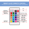 RGB Controller with 24 Key Button Or Remote/Controller For SMD5050 SMD2835 RGB Led Strip Light Controller. 