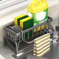 Sink Caddy Sponge Holder Sink Basket Brush Holder Dish Cloth Hanger Soap Rack Sink Stopper Holder Sponge Holder For Kitchen Sink. 