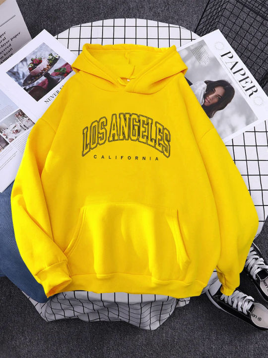 Los%20Angeles,%20United%20States%20Double%20Outline%20Women%20Sweatssports%20Warm%20Sweatshirt%20Casual%20Hat%20Rope%20Pullover%20Harajuku%20Hooded%20Sweatwears%20-%20Image%204