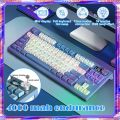 Langtu Lt84 Threemode Rgb Wireless Bluetooth 2.4g Wired Display Diy Mechanical Keyboard Sea And Air Mechanical Shaft Game Office.