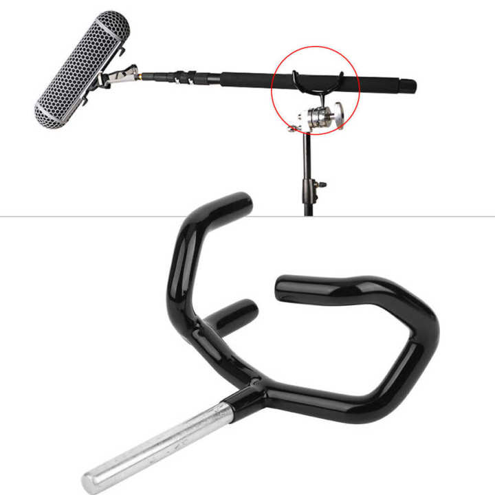 Metal%20Microphone%20Support%20Holder%20Audio%20Boom%20Pole%20Stand%20Black%20-%20Image%203