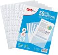 Document Sheet Protector A4 Size Transparent File Sleeve 100 Pcs Pack.