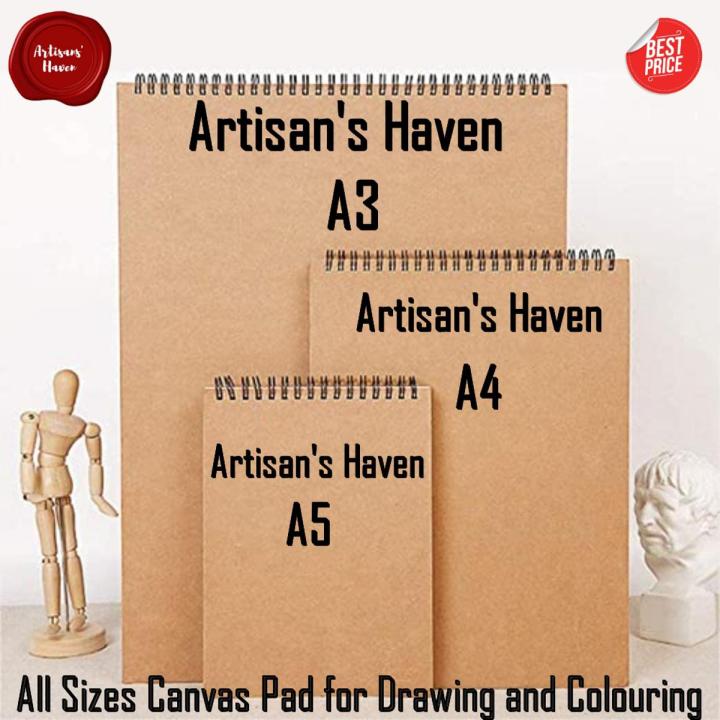 Canvas Pad for Acrylic and Oil colour A5/A4/A3 size 12 sheet's