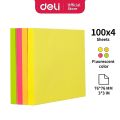 Deli EA03003 Bright Neon Sticky Notes Pad 400 Sheets. 
