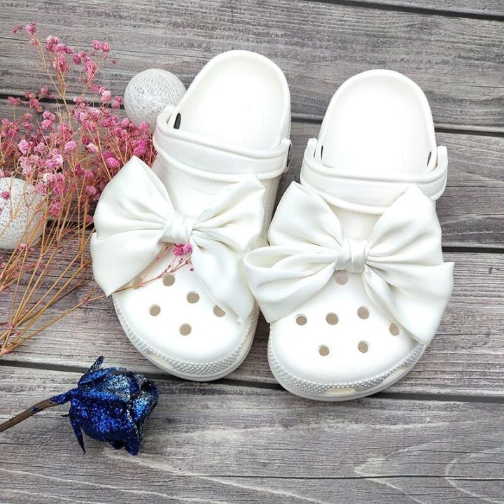 Luxury%20Rhinestones%20Bow%20Shoes%20Charms%20Designer%20Cute%20Fashion%20Clogs%20Shoe%20Accessories%20All-match%20Shoe%20Bow%20Decoration%20Red%20Black%20White%20-%20Image%205