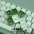 KBDiy MAC PBT KOA Keycap Mechanical Keyboard Marshmallow Matcha Glimmer Keycaps Russian Japanese Korean Key Caps for GMK67 GK61. 