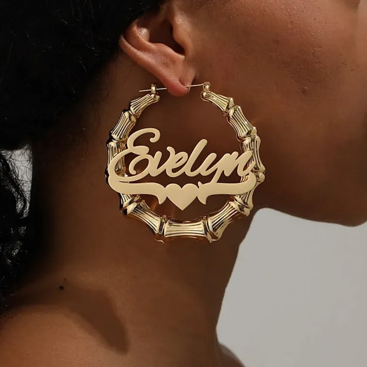Bamboo%20Custom%20Name%20Earrings%2050mm%2080mm%20100mm%20Big%20Hoop%20Earrings%20for%20Women%20Gold%20Stainless%20Steel%20Jewelry%20Personalized%20Christmas%20Gift%20-%20Image%204