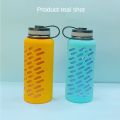 ◙☞ for aquaflask boot bag non-slip silicone aqua flask boot cover water bottle accessories 18oz 22oz 32oz 40oz for HydroFlask outdoor camping hiking picnic water Hydro Flask bottle silicone protective cover tumbler water bottle cover Accessories PARACORD.