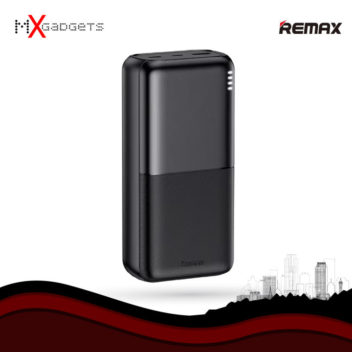 Remax RPP-177 2.4A fast charging power bank 30000mAh LED light High ...