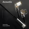 Earphone Cable 0.75mm Dual-pin Headphone Cable TYPE-C Wire Headset Cord Replacement Accessories for CCA/KZ/TRN/QDC/DUNU/SIMGOT. 