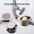 Garlic Crusher, Garlic Mincer to Press Clove and Smash Ginger Handheld Zinc Alloy Rust-proof Tool for Kitchen. 