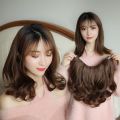 Fanov Hair Short Curly Women Clip In Hair Extensions High Tempreture U PART Synthetic Hair Piece for Woman and Girl.