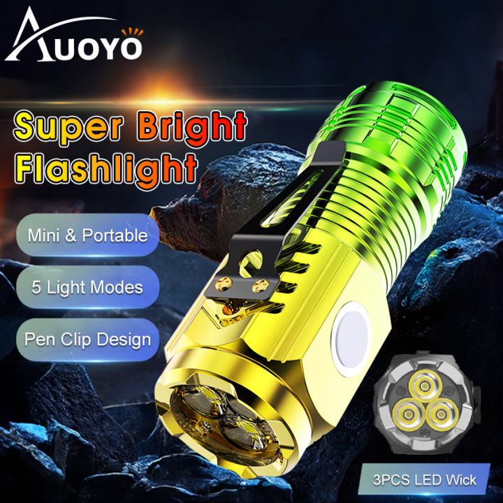 Auoyo%20Flashlight%20MINI%20Flashlight%20USB%20Charging%20Flashlight%20Super%20Bright%20Flashlight%20Waterproof%20Pen%20Clip%20Flashlight%20Three%20Eye%20Design%20Portable%20Torch%20for%20Camping%20Outdoor%20Super%20Bright%20Five%20Lighting%20Modes%20-%20Image%2010