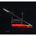 22cm Spear Lance Ancient Chinese Metal Cold Weapon Model Doll Toys Equipment Accessories Home Decoration Collection Crafts Male. 