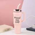 Large Capacity Premium Cartoon Big-Big Vacuum Thermos Cup with Handle Portable Student Drinking Cup for Vehicle Use.