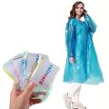 Waterproof Rain card Unisex Emergency Pocket Rain Coat.