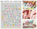1PCS Cartoon Hello Kitty Nail Stickers Sanrio Nail Art Decoration Kulomi Cinnamon Dog 3D Stickers Nail Decals Press on Nails. 