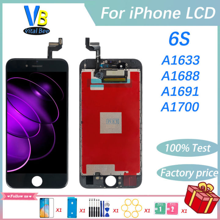 AAA+++ LCD For iPhone 6s LCD Display Touch Screen Digitizer Assembly Replacement No Dead Pixel With Free Gifts