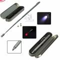 Laser pen MULTI FUNCTION 4 in 1 Red Lase.r Pointer LED Light Lamp Ball Pen Torch Telescopic Pointer to Teach Silver.