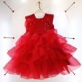 fashion Red Party dress for baby.