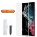 Samsung Galaxy S22 Ultra (A+ GRADE) UV Light Adhesive Tempered Glass Screen Protector - Transparent. 
