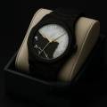 New Aura Arabic Watch Men's Quartz Watch Black Carbon Plastic watch for men.