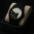 New Aura Arabic Watch Men's Quartz Watch Black Carbon Plastic watch for men.
