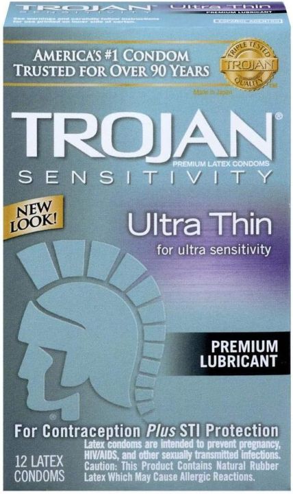 trojan ultra thin lubricated Amazon.com: Trojan Sensitivity Ultra Thin Lubricated Condoms (Pack of 1) 3  Count : Health & Household main image 0