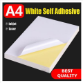 Glossy Self-Adhesive Sticker Label Paper for Inkjet & Laser Printer | A4 Size | 50/100 Sheets.
