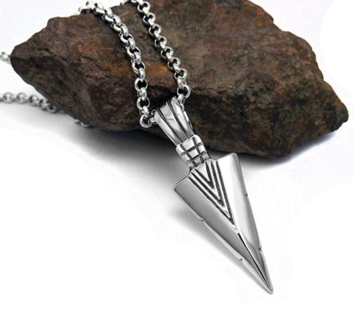 Arrow%20Necklace%20For%20Men%20Chain%20Long%20Pendant%20Jewelry%20Chain%20Punk%20Rock%20Gift%20-%20Chain%20-%20Image%204