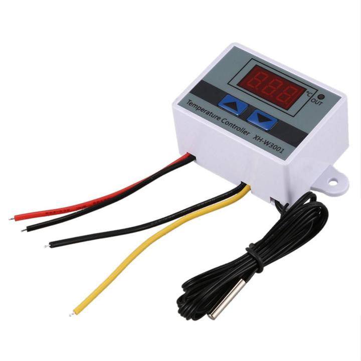 3Pcs 220V 10A Digital LED Temperature Controller Switch Probe