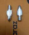 Bulet screw For Motorcycle looking glass. Silver. 