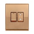 WALTON FIONA SERIES-2 Pin Socket with Switch (GOLD COLOUR). 