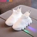 Size 21-30 New LED Children Glowing Shoes Baby Luminous Sneakers Boys Lighting Running Shoes Kids Breathable Mesh Sneakers. 