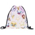 Unicorn Emoji Drawstring Backpack School Shopping Travel Bag Handbag Rucksack. 