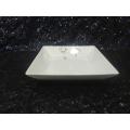 8.5" White Square Ceramic Trays Heavy Duty Ceramic Serving Tray Square Serving Platters Serving Dishes for Food Platters( 1 Piece ). 