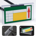 400Pcs Clear Plastic Label Holders for Wire Shelf Retail Price Label Holders Merchandise Sign Display Holder (6 x 4 cm). 