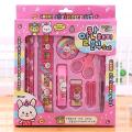 10pcs Kids Stationery Set For Girls and Boys-PINK. 