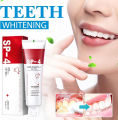 SP 4 probiotic whitening toothpaste, Ultra Brightening Toothpaste, Advanced Whitening Formula for Stain Removal and Enamel Protection. 