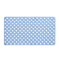 Non-slip Bathroom Shower Bath Mat Suction Cup Bathtub Mat 30x17inch White. 