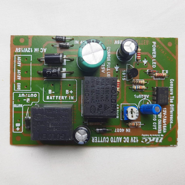 12V Battery Charging & Auto Cut Circuit - High Quality Auto Cut Circuit DC 12V Double Relay For DC 12v Battery Charging Protection Circuit