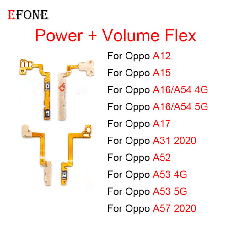Nappe Bouton Power + Volume Pour Oppo A57 4G - Noir - Pièce De Rechange