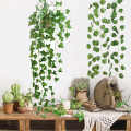 Artificial Hanging Green Plant Leaf Decoration Home Window Wall Creepers - Home Decoration Item. 