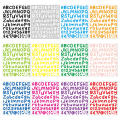 alphabet stickers vinyl self adhesive number alphabet vinyl stickers, mailbox number labels DIY craft art making, logo decals,. 