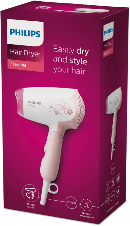 Philips%20DryCare%20HP8108/00%20Hair%20Dryer%20%E2%80%93%201000W,%20Peach%20-%20Image%207