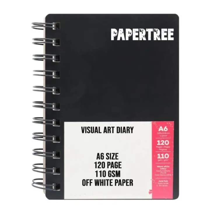 PAPERTREE%20Visual%20Art%20Diary%20Off%20White%20Paper%20A6%20Size%20-%20Image%203