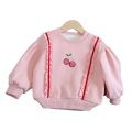 (Clearance) Girls 2024 Autumn New Outer Wear Sweatshirt Sweet Foreign Baby Girl Baby Girls Baby Girls Lace Spring and Autumn. 